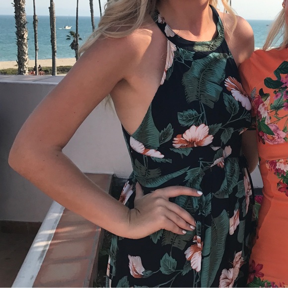 Lulus Temptation Island Maxi dress Floral size XL - Picture 3 of 5